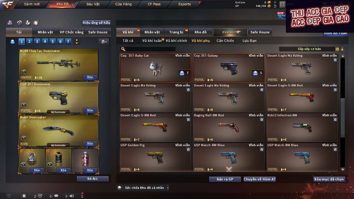 shop acc cf uy tin gia re